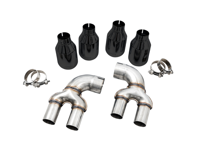 BMW 3 Series Performance Exhaust - AWE Tuning - OE-Config-To-Quad Tip Conversion Kit - Diamond Black - `19-`27
